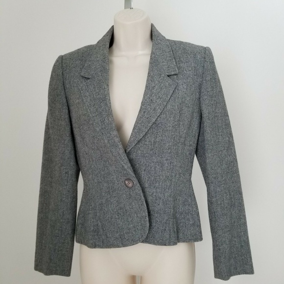 Country Suburbans Grey Jacket Petite Size 6 - Picture 5 of 7